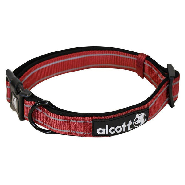 Alcott Essential Adventure Dog Collar Medium Red-Dog-Alcott-PetPhenom