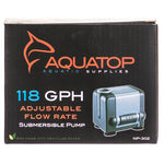 Aquatop Submersible Aquarium Pump, 7 Watts - NP-302 (130 GPH)-Fish-Aquatop-PetPhenom