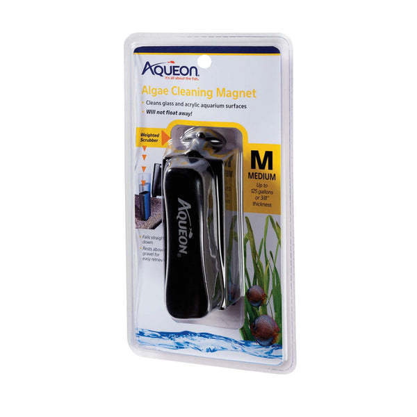 Aqueon Algae Cleaning Magnets Medium Black 4.5" x 2.5" x 9"-Fish-Aqueon-PetPhenom