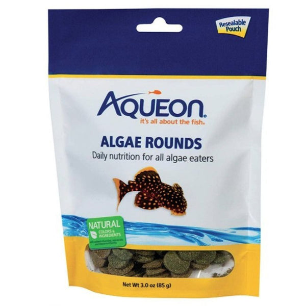 Aqueon Algae Rounds Fish Food, 3 oz-Fish-Aqueon-PetPhenom
