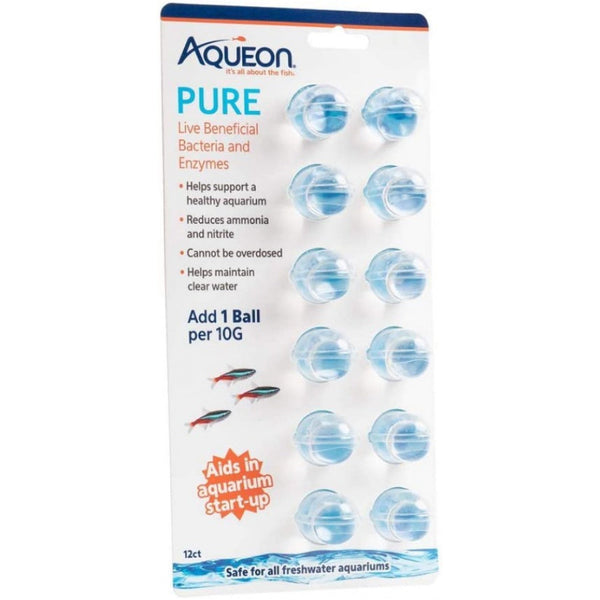 Aqueon Pure LIve Beneficial Bacteria and Enzymes for Aquariums, 12 count-Fish-Aqueon-PetPhenom