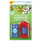 Bags on Board Fire Hydrant Dispenser and Pick-up Bags 30 bags Red-Dog-Bags on Board-PetPhenom