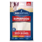 Barkworthies Variety Pack Stuffed Shin Bones by Barkworthies-Dog-Barkworthies-PetPhenom