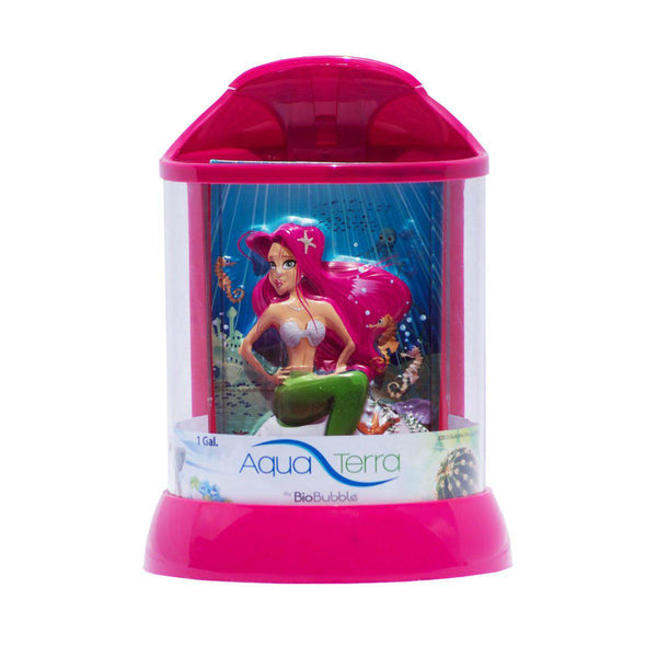 BioBubble 3D Background for AquaTerra 1 Gallon Pink 7.5" x 7.5" x 10"-Fish-BioBubble-PetPhenom