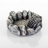 BioBubble Decorative Skeleton Dish Small Silver 4" x 4" x 1.75"-Small Pet-BioBubble-PetPhenom