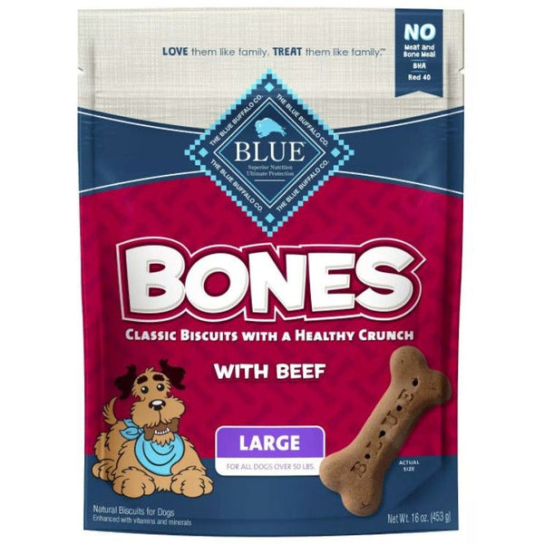 Blue Buffalo Classic Bone Biscuits with Beef Large, 16 oz-Dog-Blue Buffalo-PetPhenom