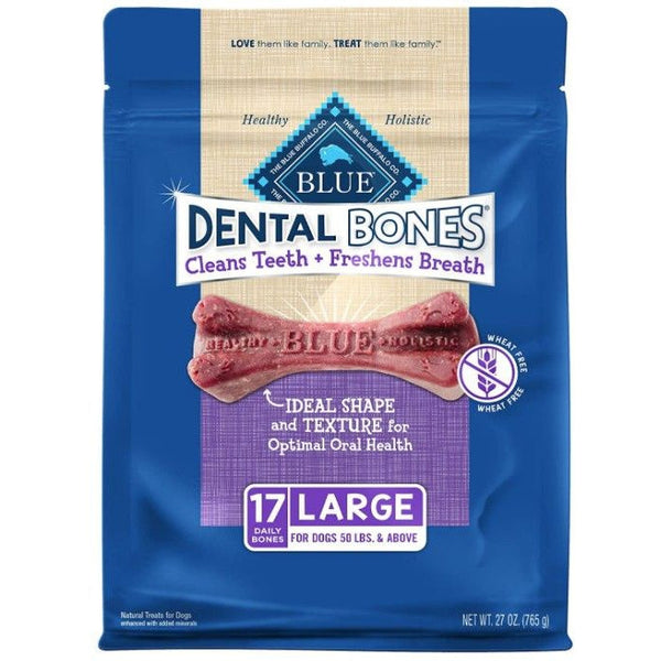 Blue Buffalo Wheat-Free Daily Dental Bones Large, 27 oz-Dog-Blue Buffalo-PetPhenom