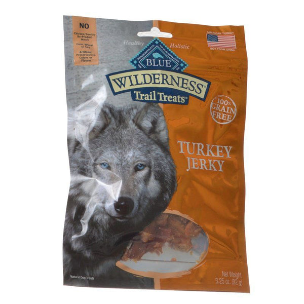 Blue Buffalo Wilderness Trail Treats for Dogs - Turkey Jerky, 3.25 oz-Dog-Blue Buffalo-PetPhenom