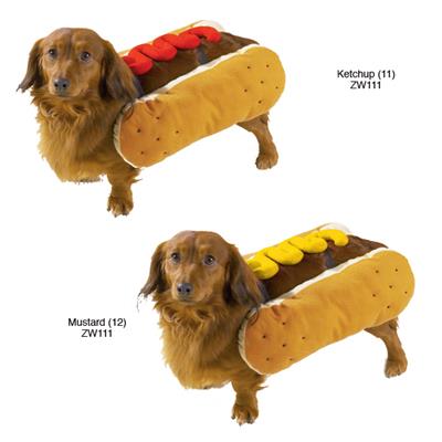 Casual Canine Hot Diggity Dog Costume - Small - Ketchup-Dog-Casual Canine-PetPhenom
