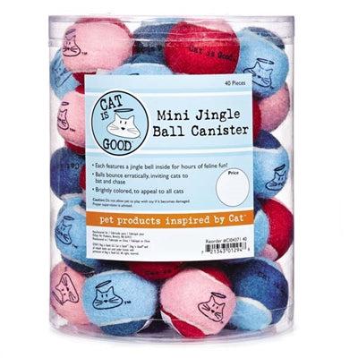 Cat is Good® 40-Piece Jingle Tennis Ball Canister-Dog-Dog is Good-PetPhenom