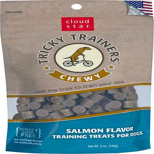 Cloud Star Chewy Tricky Trainers Salmon Flavor Dog Treats, 5-oz. bag-Dog-Cloud Star-PetPhenom