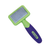 Coastal Pet Products Lil'l Pals Kitten Slicker Brush with Coated Tips Green / Purple 5" x 2.3" x 1"-Cat-Coastal Pet Products-PetPhenom