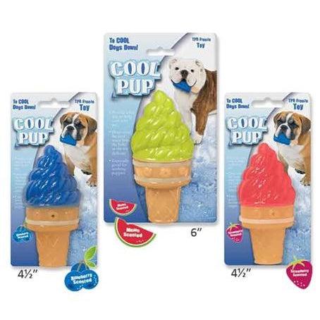 Cool Pup IceCrm Cone Toy - Large 6" - Blue-Dog-Cool Pup-PetPhenom