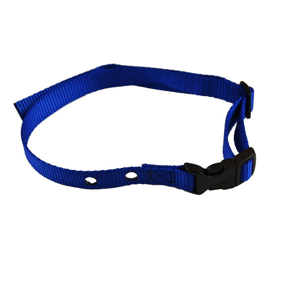 Custom Collars Adjustable Quick Release Nylon Replacement Collar Strap Blue 24" x 0.75" x 0.1"-Dog-Custom Collars-PetPhenom