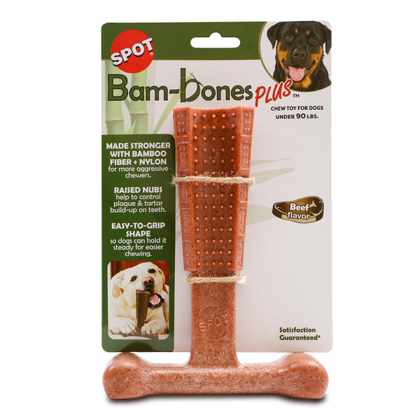 Ethical Products Bambone Plus Dog Chew Toy, 7", Beef Flavor-Dog-🎁 Special Offer Included!-PetPhenom