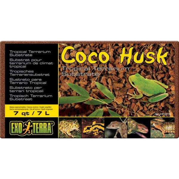 Exo Terra Coco Husk Brick Tropical Terrarium Reptile Substrate, 7 qt-Small Pet-Exo Terra-PetPhenom