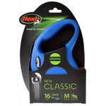 Flexi New Classic Retractable Tape Leash - Blue, Medium - 16' Tape (Pets up to 55 lbs)-Dog-Flexi-PetPhenom