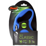 Flexi New Classic Retractable Tape Leash - Blue, Small - 16' Lead (Pets up to 33 lbs)-Dog-Flexi-PetPhenom