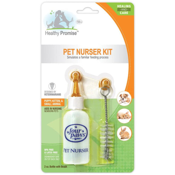 Four Paws Pet Nurser Bottle with Brush Kit, 2 oz Bottle-Dog-Four Paws-PetPhenom