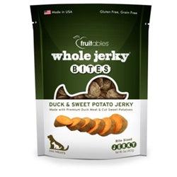 Fruitables Duck & Sweet Potato Whole Jerky Bites Dog Treats - 5oz. Pouch-Dog-Fruitables-PetPhenom