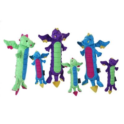 GoDog™ Toys GoDog™ Skinny Dragons Green with Chew Guard -Large-Dog-GoDog™ Toys-PetPhenom