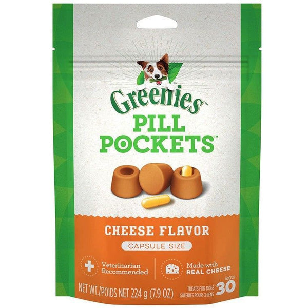 Greenies Pill Pockets Cheese Flavor Capsules, 30 count-Dog-Greenies-PetPhenom