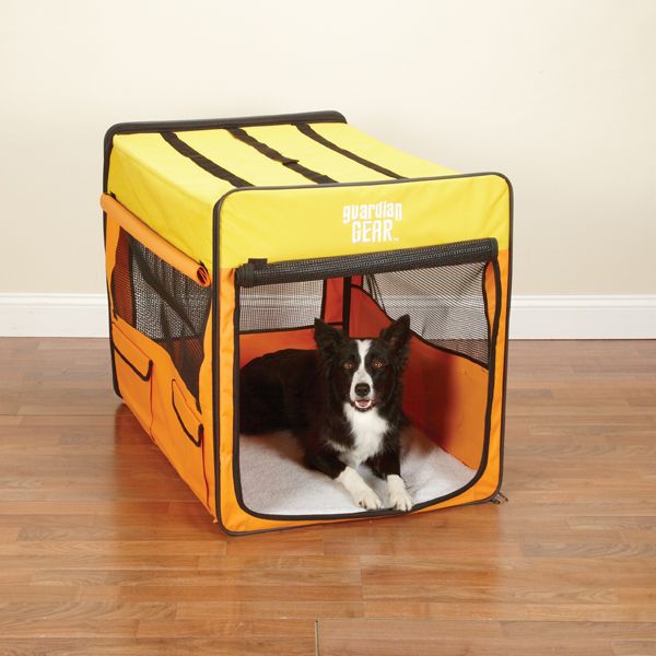 Guardian Gear Collapsible Crate -Large (Orange/Yellow)-Dog-Guardian Gear-PetPhenom
