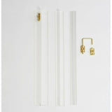 Hiddin Wall Mount Kit for Clear Pet Gate Zig Zag | Options-Dog-Hiddin.co-Gold Latch-PetPhenom