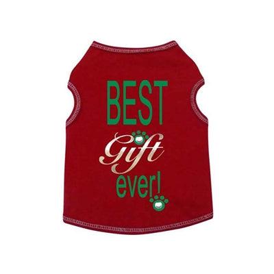 I See Spot Christmas Best Gift Ever Tank - Red -Small-Dog-I See Spot-PetPhenom