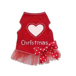 I See Spot Christmas Love Dress - Red -Large-Dog-I See Spot-PetPhenom
