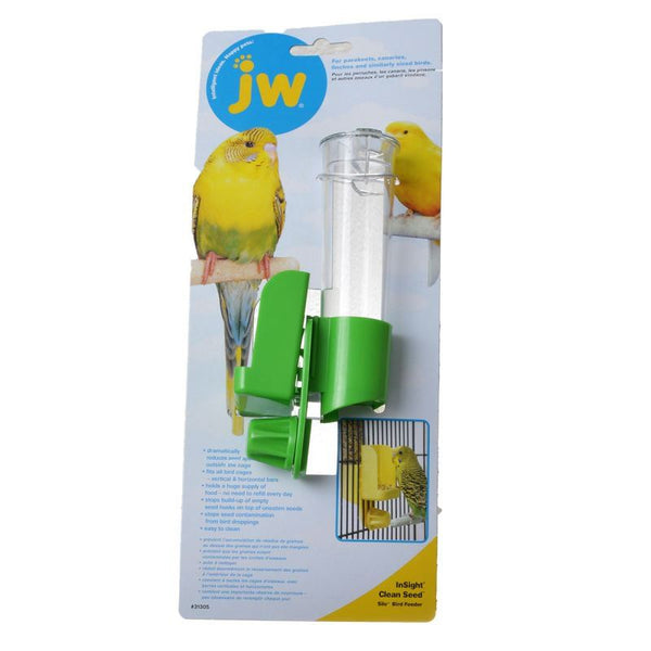 JW Insight Clean Seed Silo Bird Feeder, Regular - (2.25"W x 6.75"H)-Bird-JW Pet-PetPhenom