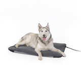 K&H Pet Products Lectro-Soft Outdoor Heated Pet Bed Large Gray 25" x 36" x 1"-Dog-K&H Pet Products-PetPhenom
