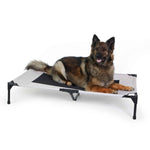 K&H Pet Products Original Pet Cot Elevated Pet Bed Extra Large Taupe/Black 32" x 50" x 9"-Dog-K&H Pet Products-PetPhenom