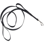 Loops 2 Double Nylon Handle Leash - Black, 6" Long x 1" Wide-Dog-Coastal Pet Products-PetPhenom