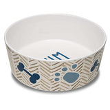 Loving Pets Dolce Moderno Bowl Yum Chevron Design, Large - 1 count-Dog-Loving Pets-PetPhenom