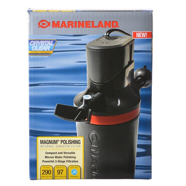 Marineland Magnum Internal Polishing Filter, 290 GPH - Up to 97 Gallons - (8.5"L x 5.8"W x 11"H)-Fish-Marineland-PetPhenom
