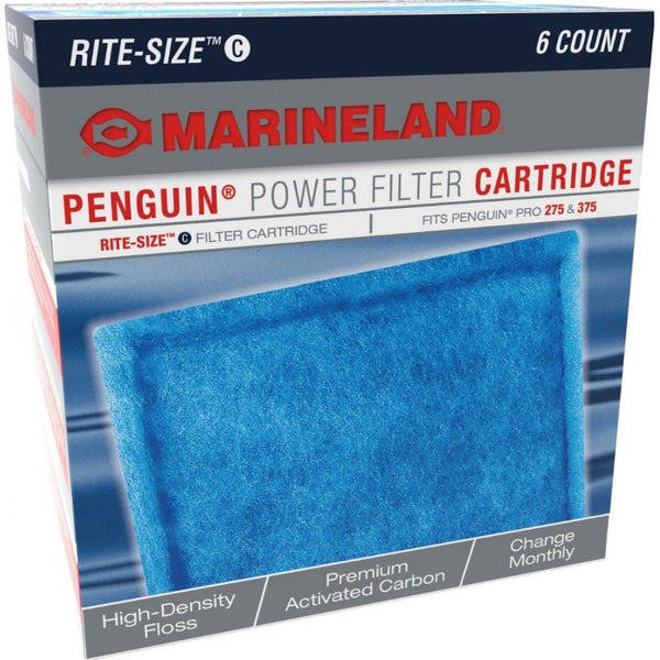 Marineland Penguin Power Filter Cartridge Rite-Size C, 6 Pack-Fish-Marineland-PetPhenom