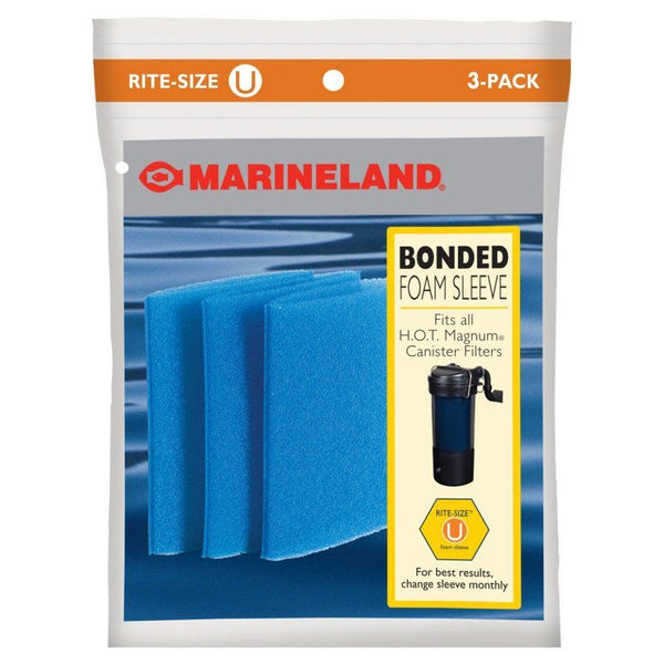 Marineland Rite-Size U Bonded Foam Sleve, 3 Pack-Fish-Marineland-PetPhenom