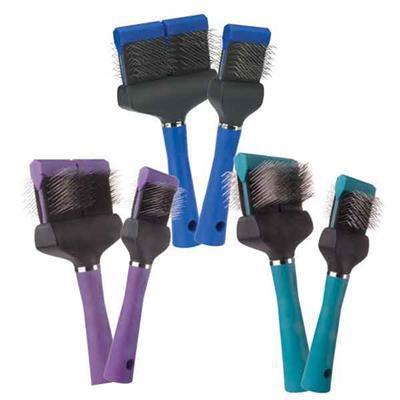 Master Grooming & Equipment Master Grooming Tools Flexible Slicker Brushes - Single Flex Hard Teal-Dog-Master Grooming & Equipment-PetPhenom