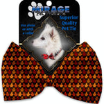 Mirage Pet Products Autumn Leaves Pet Bow Tie Collar Accessory with Velcro