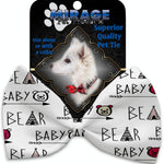Mirage Pet Products Baby Bear Pet Bow Tie Collar Accessory with Velcro