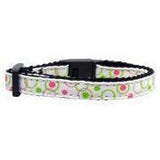 Mirage Pet Products Retro Nylon Ribbon Cat Safety Collar, White-Cat-Mirage Pet Products-PetPhenom