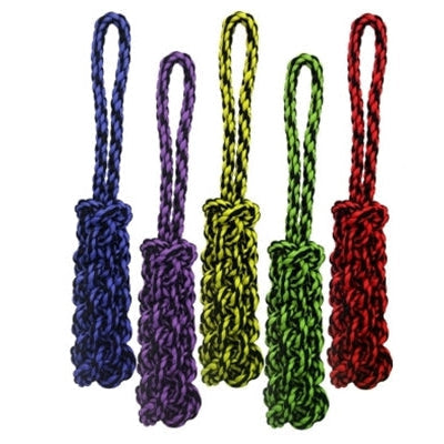 MultiPet 16” Nuts for Knots™ Rope Tug w/ Braided Stick (Assorted Colors) by Multipet-Dog-Multipet-PetPhenom