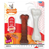Nylabone Power Chew Durable Dog Chew Toys Twin Pack Chicken and Jerky Flavor, 2 count-Dog-Nylabone-PetPhenom