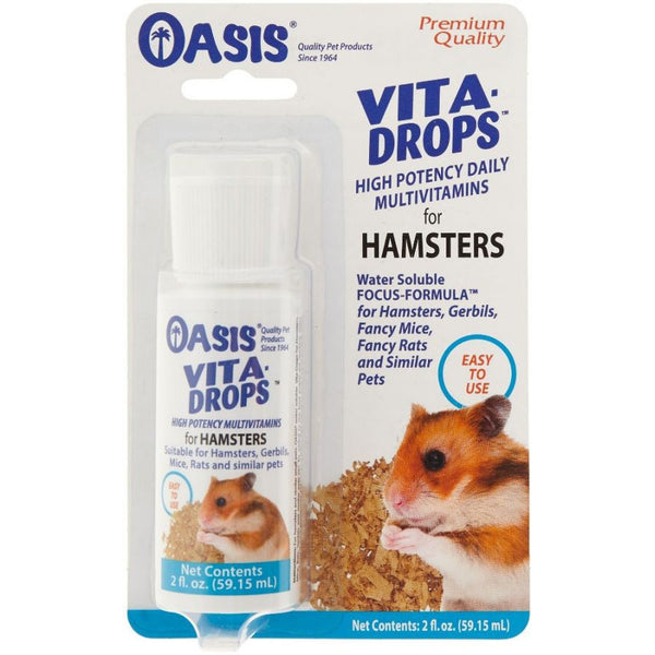 Oasis Vita-Drops High Potency Hamster Daily Multivitamins, 2 oz.-Small Pet-Oasis-PetPhenom