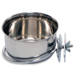Prevue Stainless Steel Coop Cup with Bolt, 10 oz-Bird-Prevue Pet Products-PetPhenom