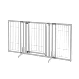 Richell Premium Plus Freestanding Pet Gate Origami White 34"-63" x 20.5"-26" x 32"-Dog-Richell-PetPhenom