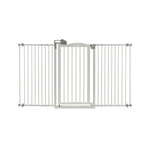 Richell Tall and Wide One-Touch Pressure Mounted Pet Gate White 32.1" - 62.8" x 2" x 38.4"-Dog-Richell-PetPhenom