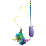 SPOT Dolphin Laser Wand - 2-in-1 Feather Teaser and Laser Pointer Cat Toy