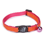Savvy Tabby Decorative Ribbon Collar 8"-12" -Pink Dots-Cat-Savvy Tabby-PetPhenom